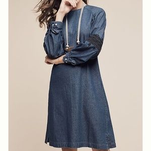 Anthropologie Open Sky Denim Dress